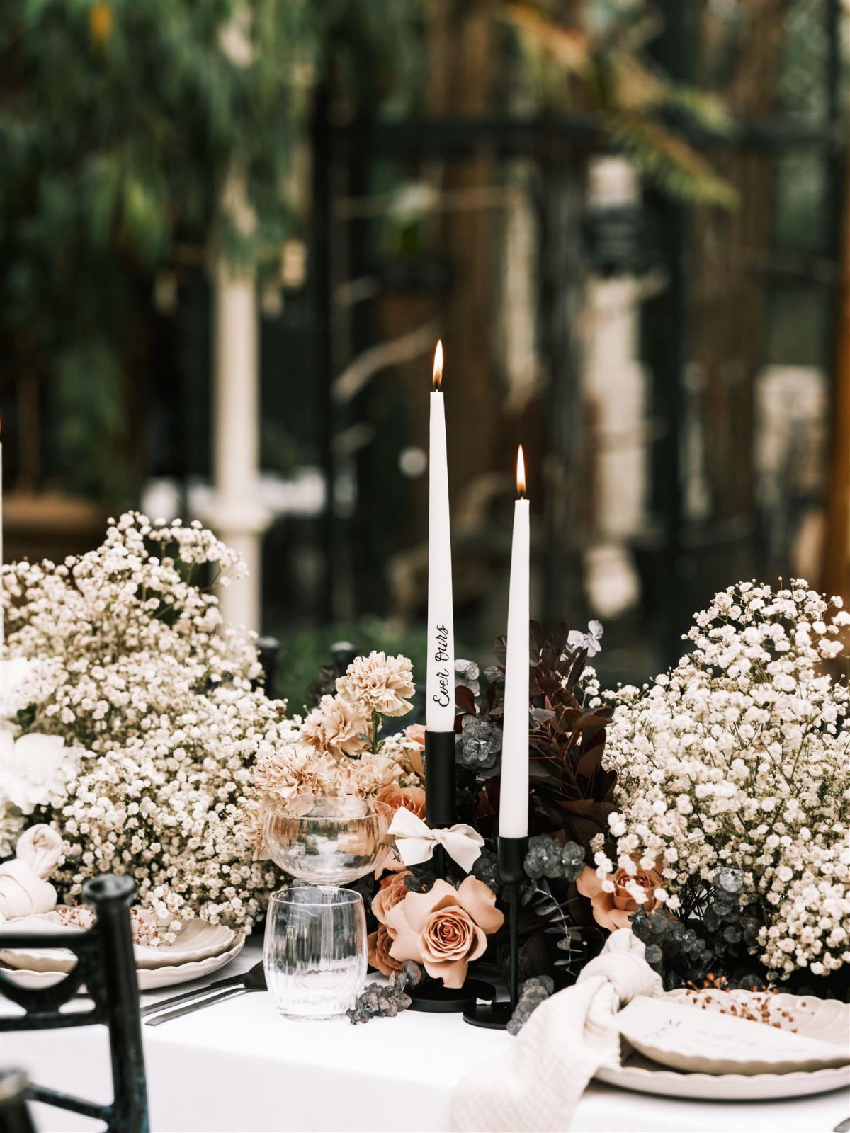 tapered wedding candles