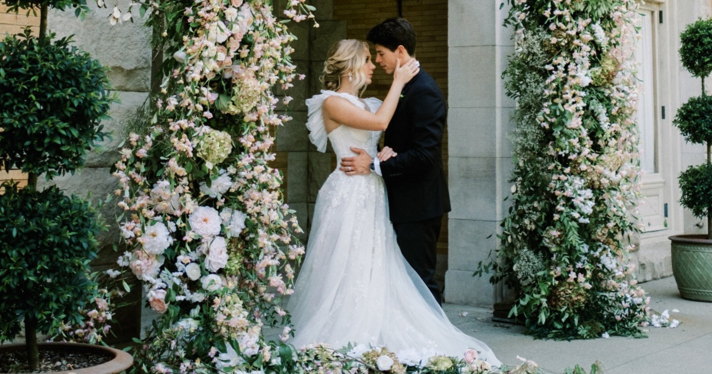 A French-Inspired Shoot with a Breathtaking Floral Archway