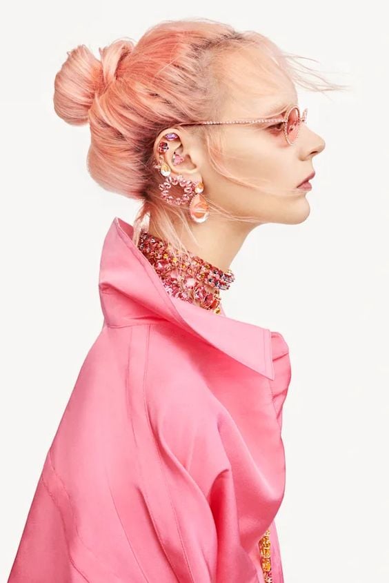 pink crystal accessories
