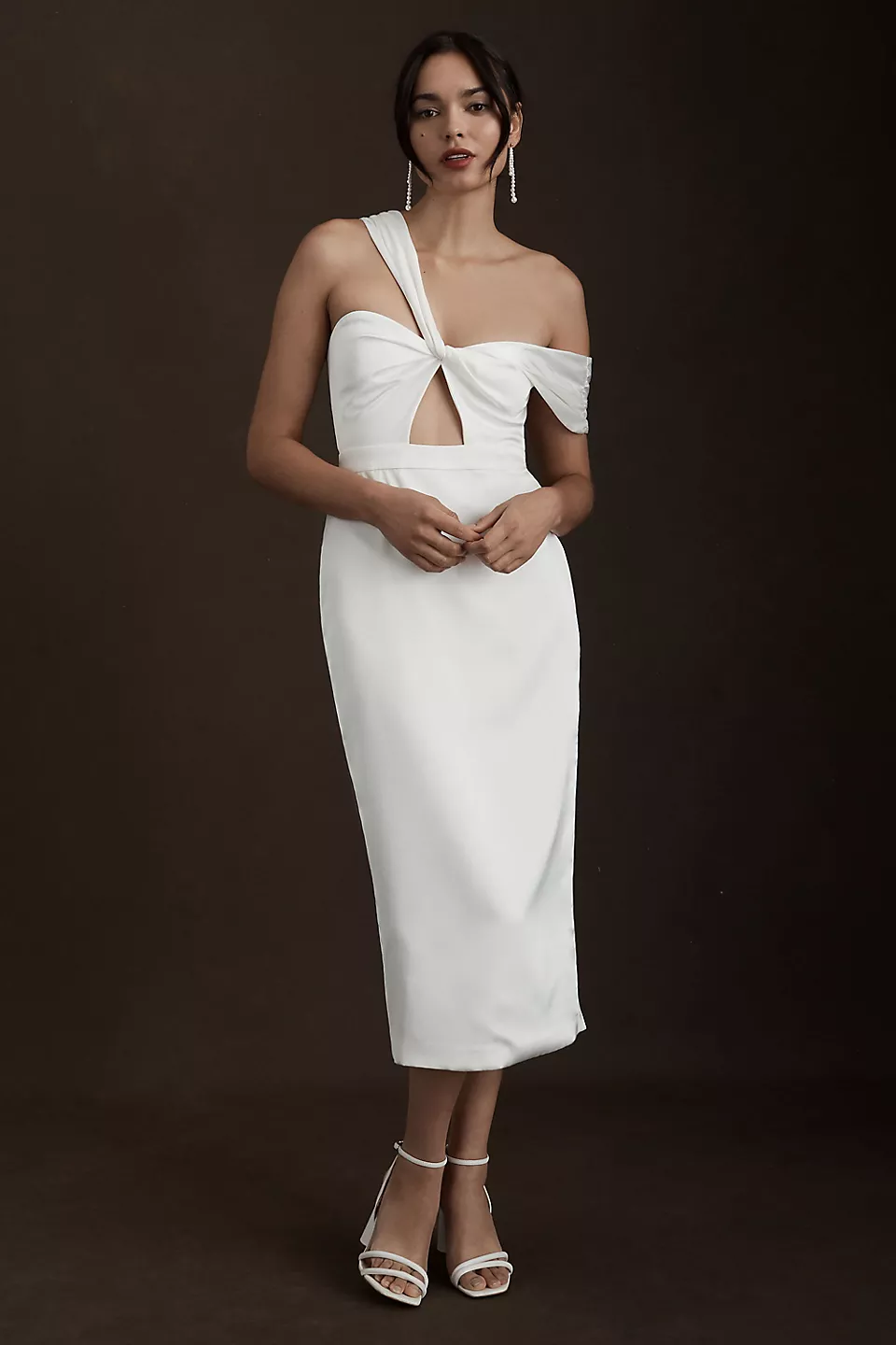 Asymmetrical Ivory Dress BHLDN by Carly Cushnie Astaire Dress 