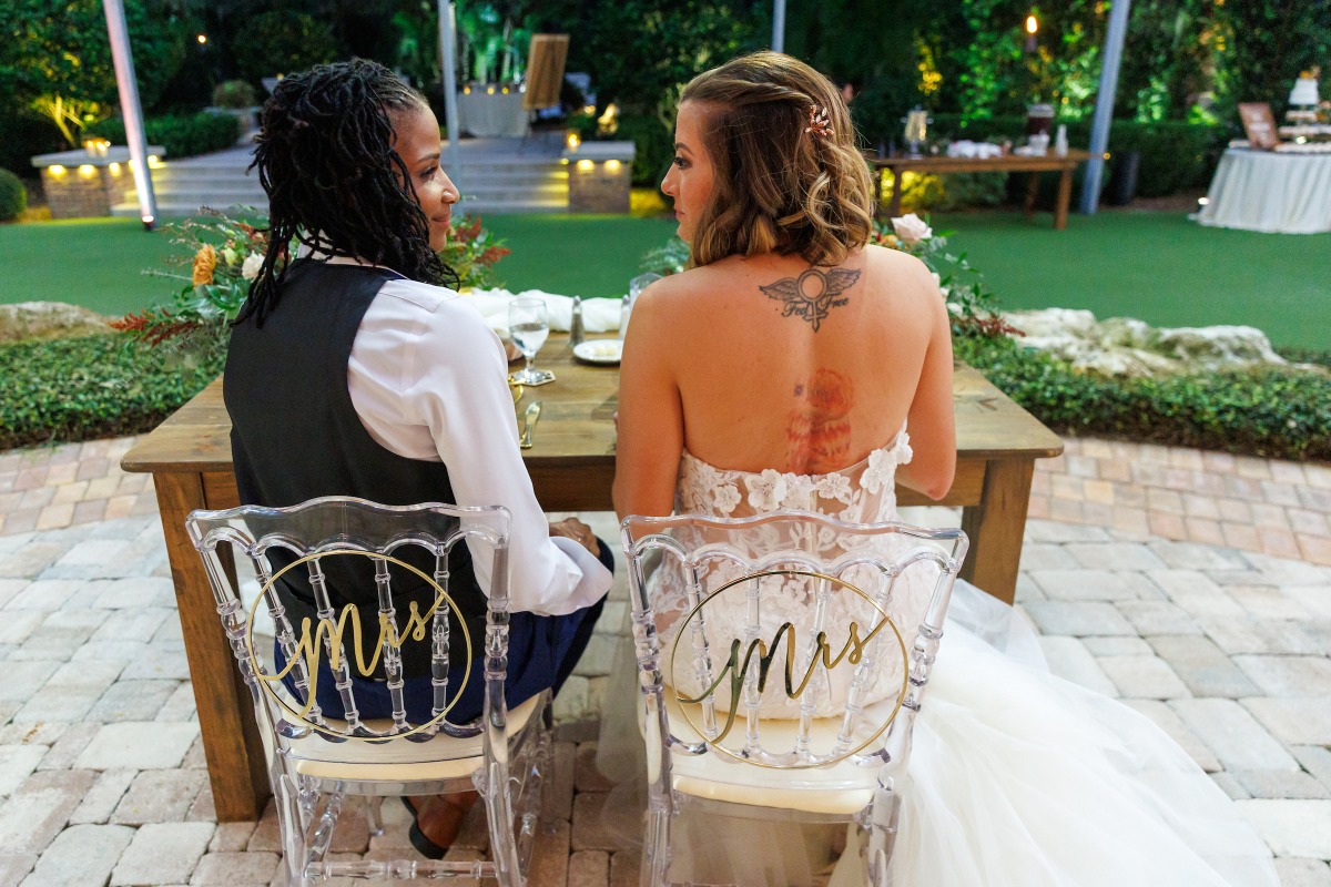 Mrs and Mrs chair decor