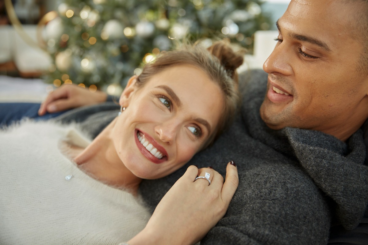 Grown Brilliance Holiday Proposal Couple