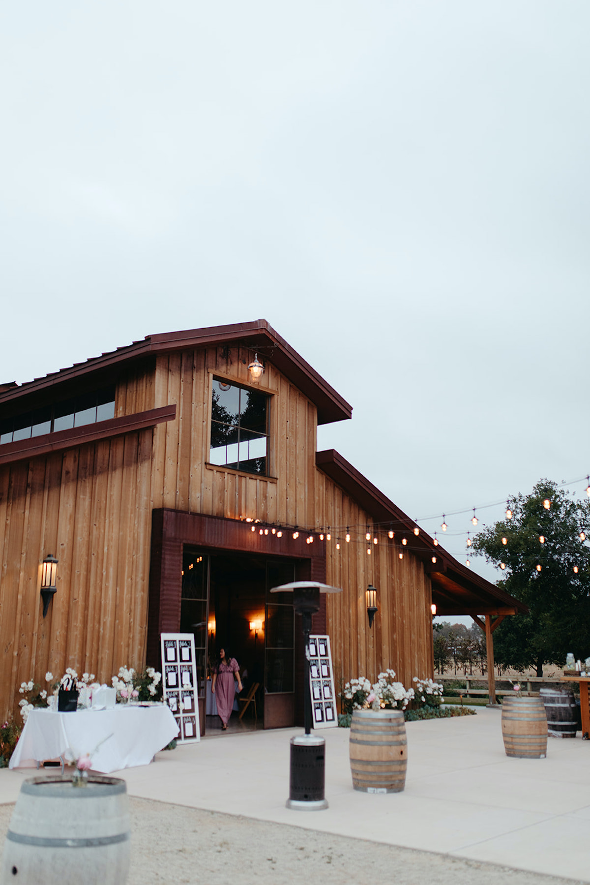 Classic barn reception styles
