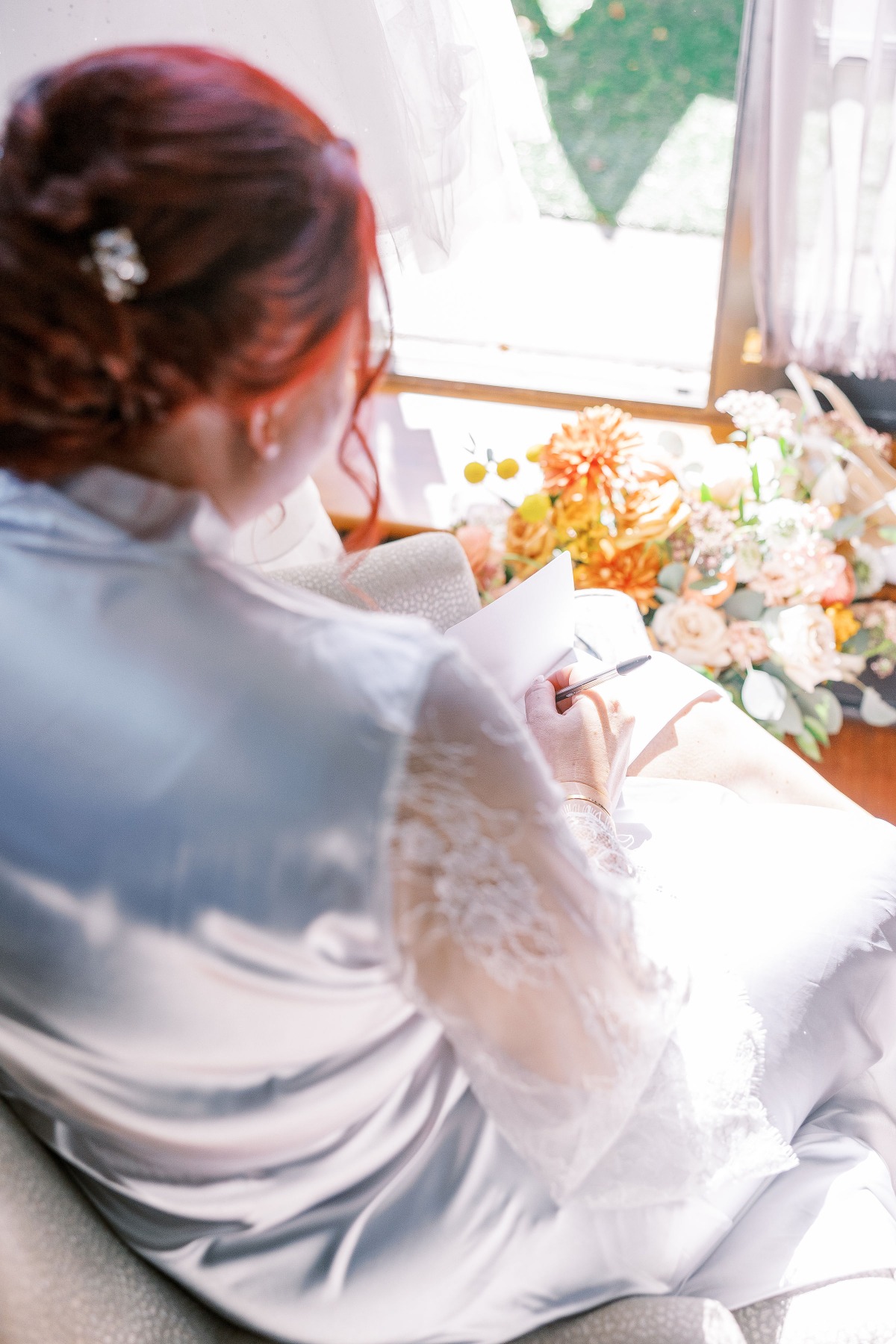 Bride Writing Vows