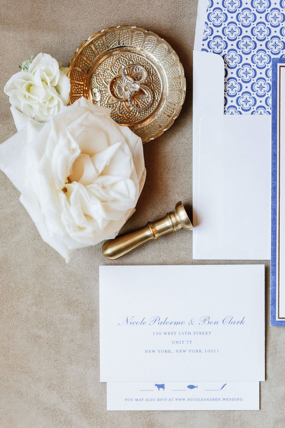 wax sealed wedding invitations