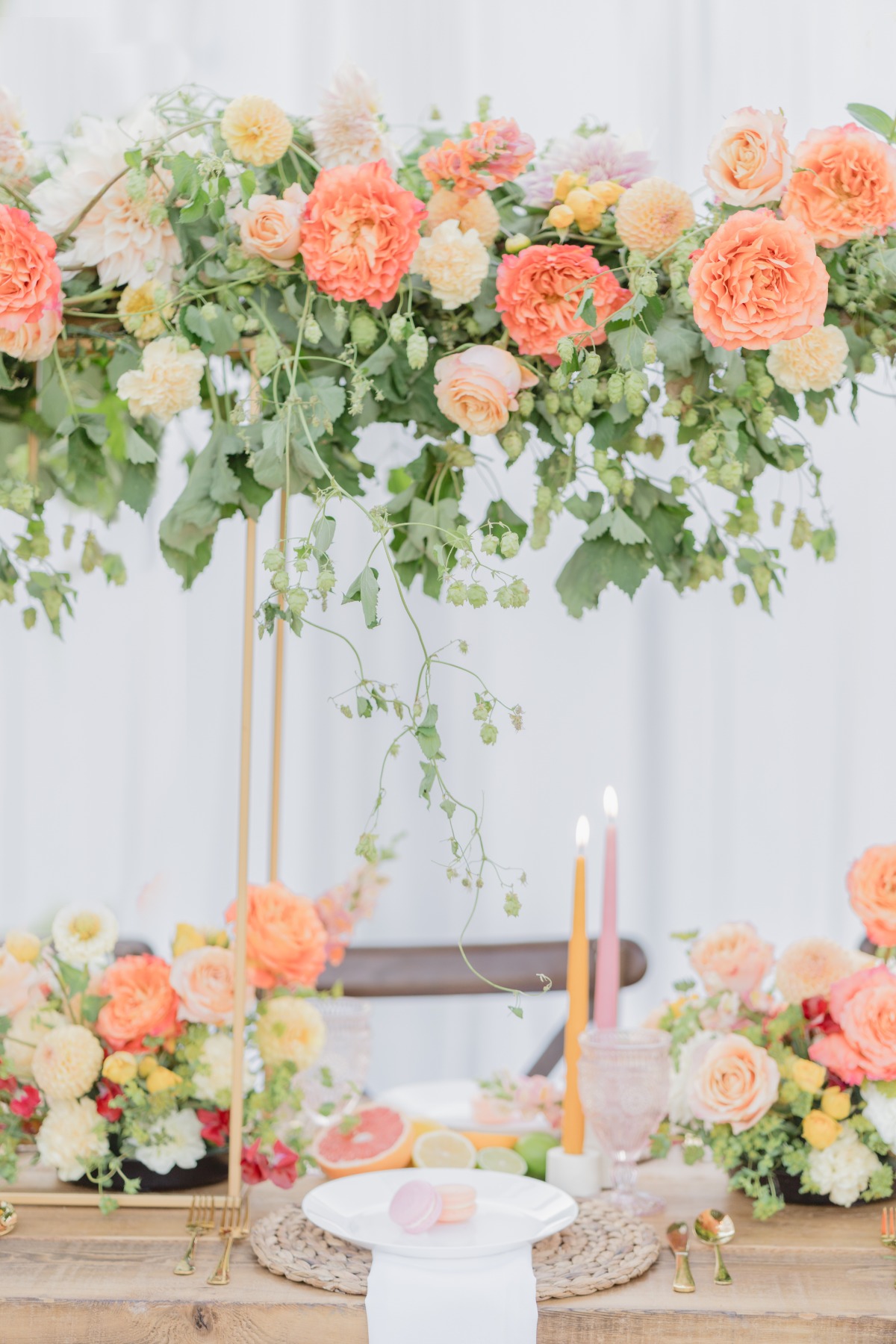floating centerpiece ideas with vines