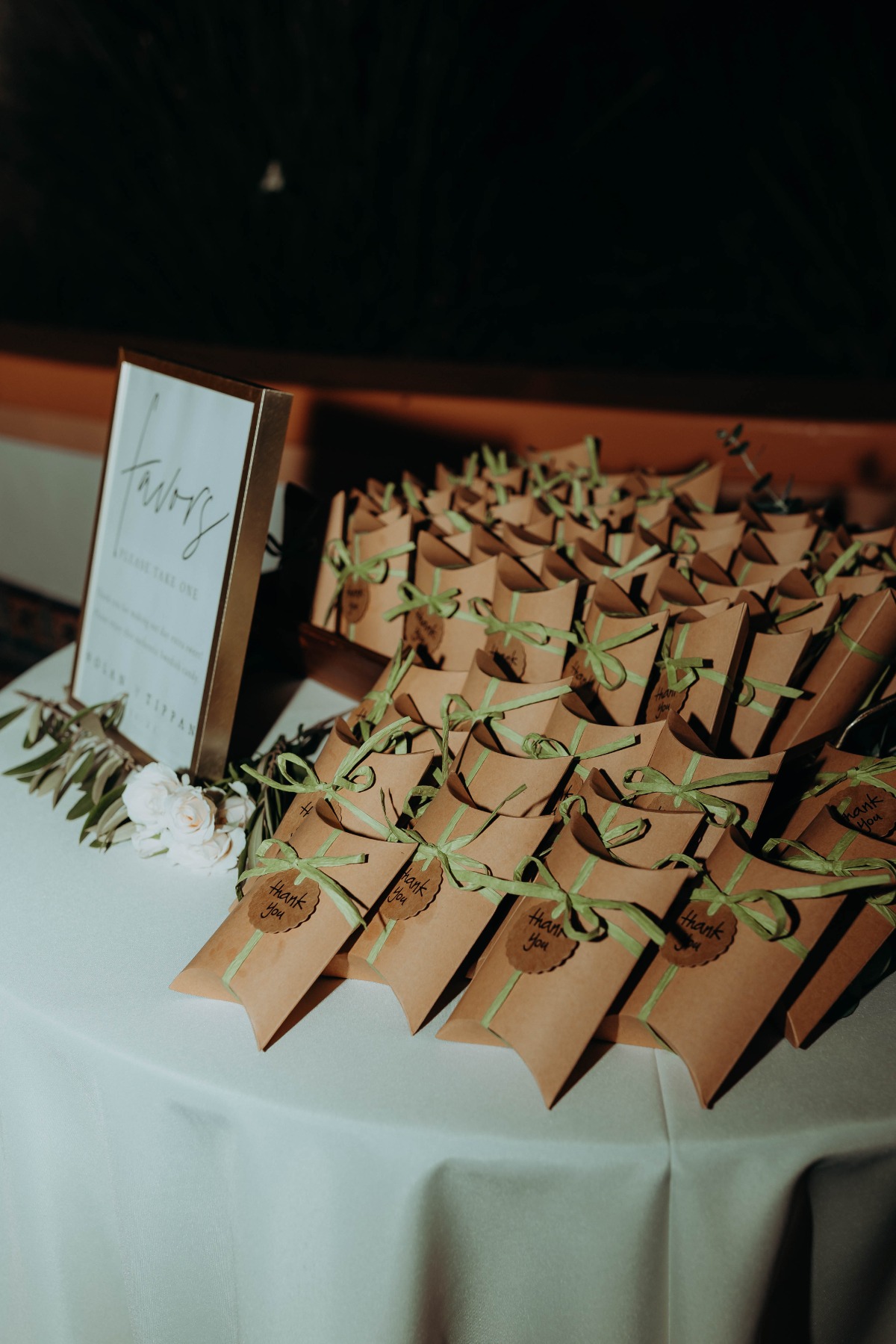 boxed wedding favors