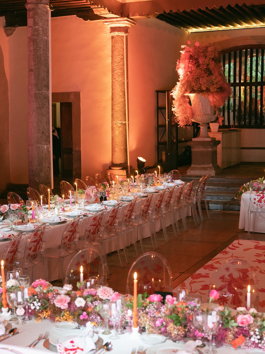 A Unique Pink and Orange Wedding In Mexico City