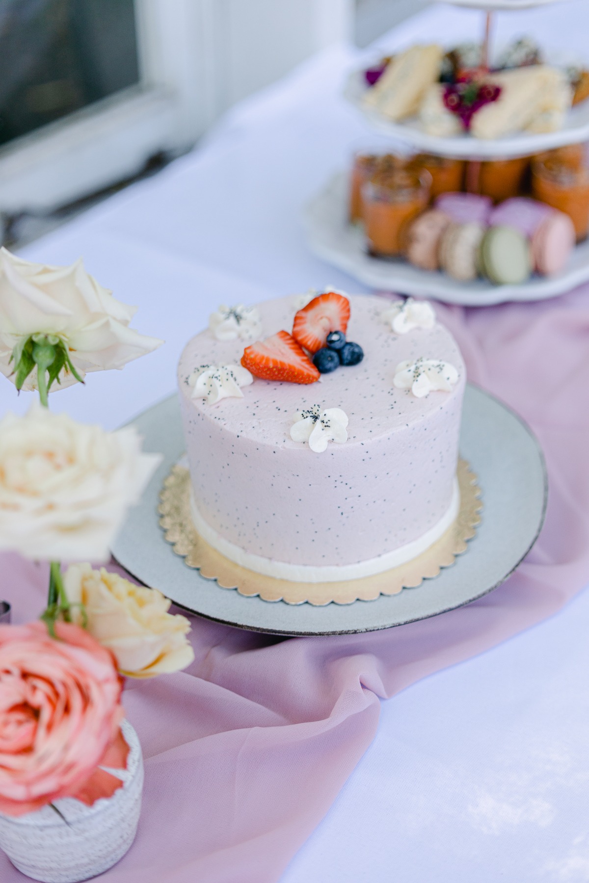individual bridal shower desserts