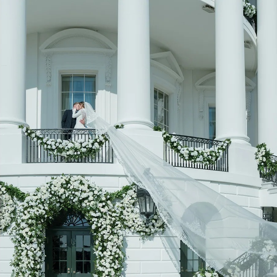Naomi Biden white house wedding veil