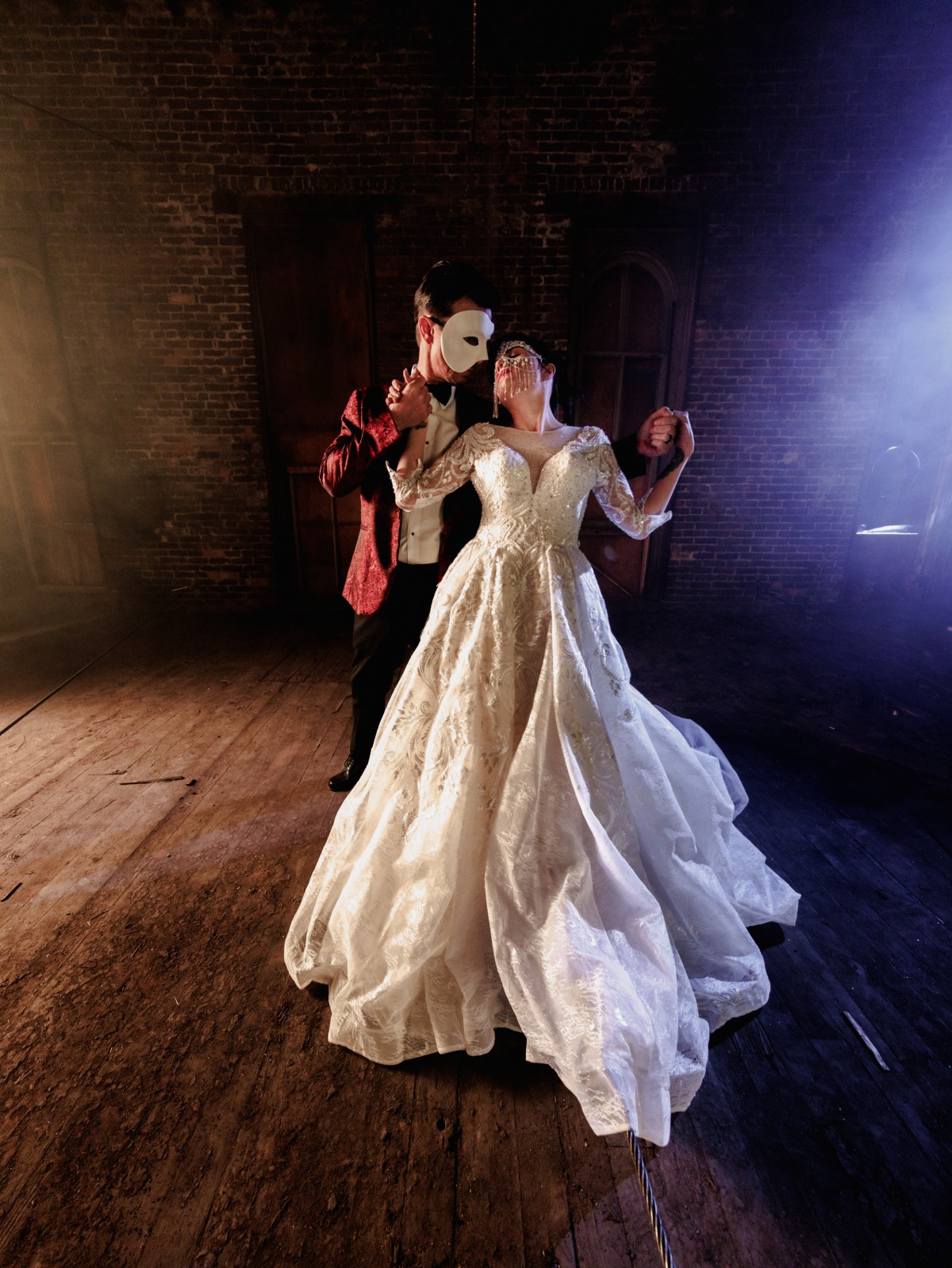 Masquerade wedding dress