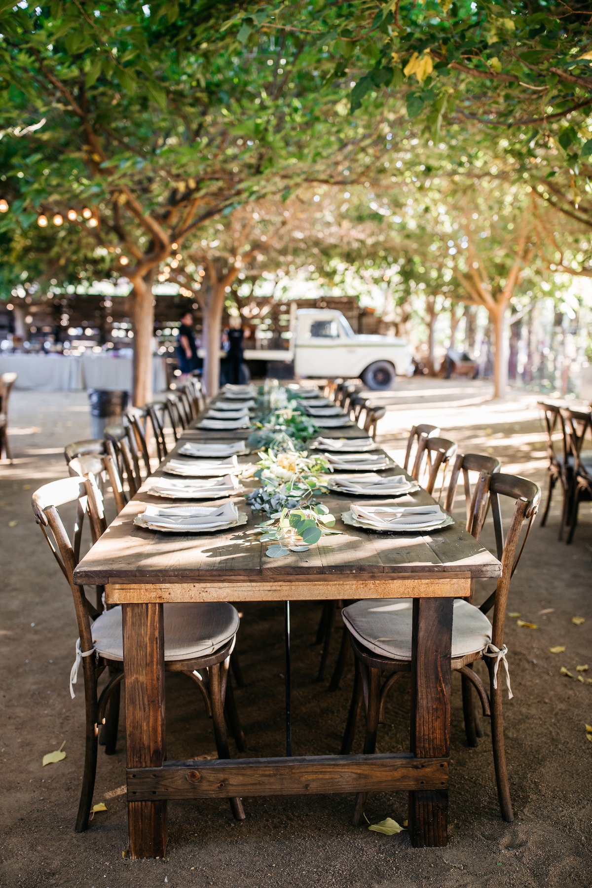 Peltzer Winery Outdoor Reception Tablescape