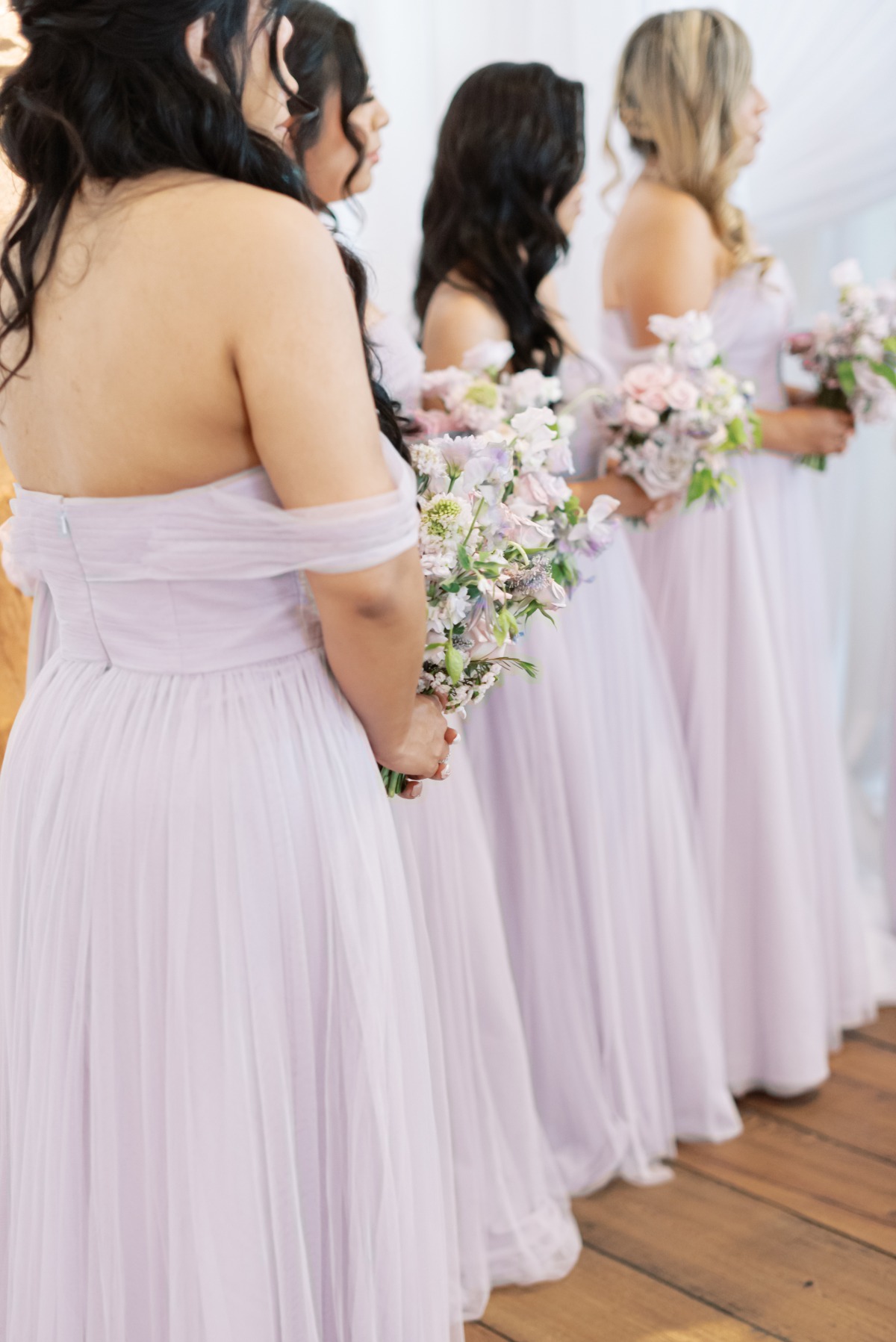 light purple bridesmaids