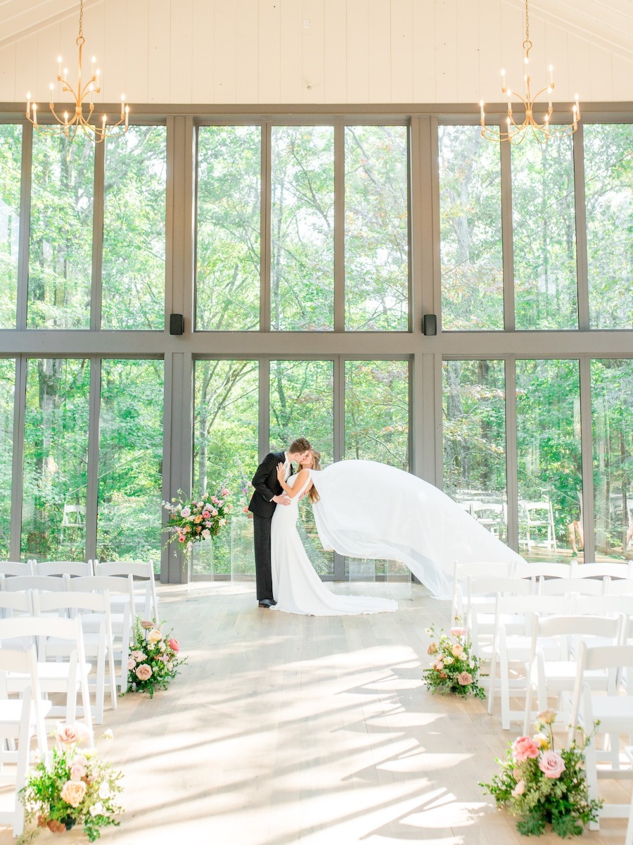 A Glass Chapel Wedding Full of Whimsy