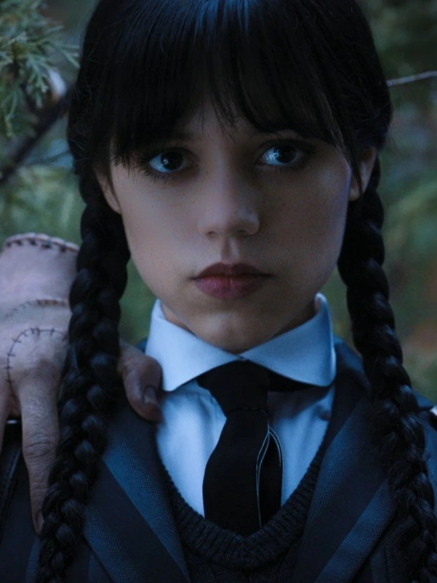 Jenna Ortega as Wednesday Addams on Netflix