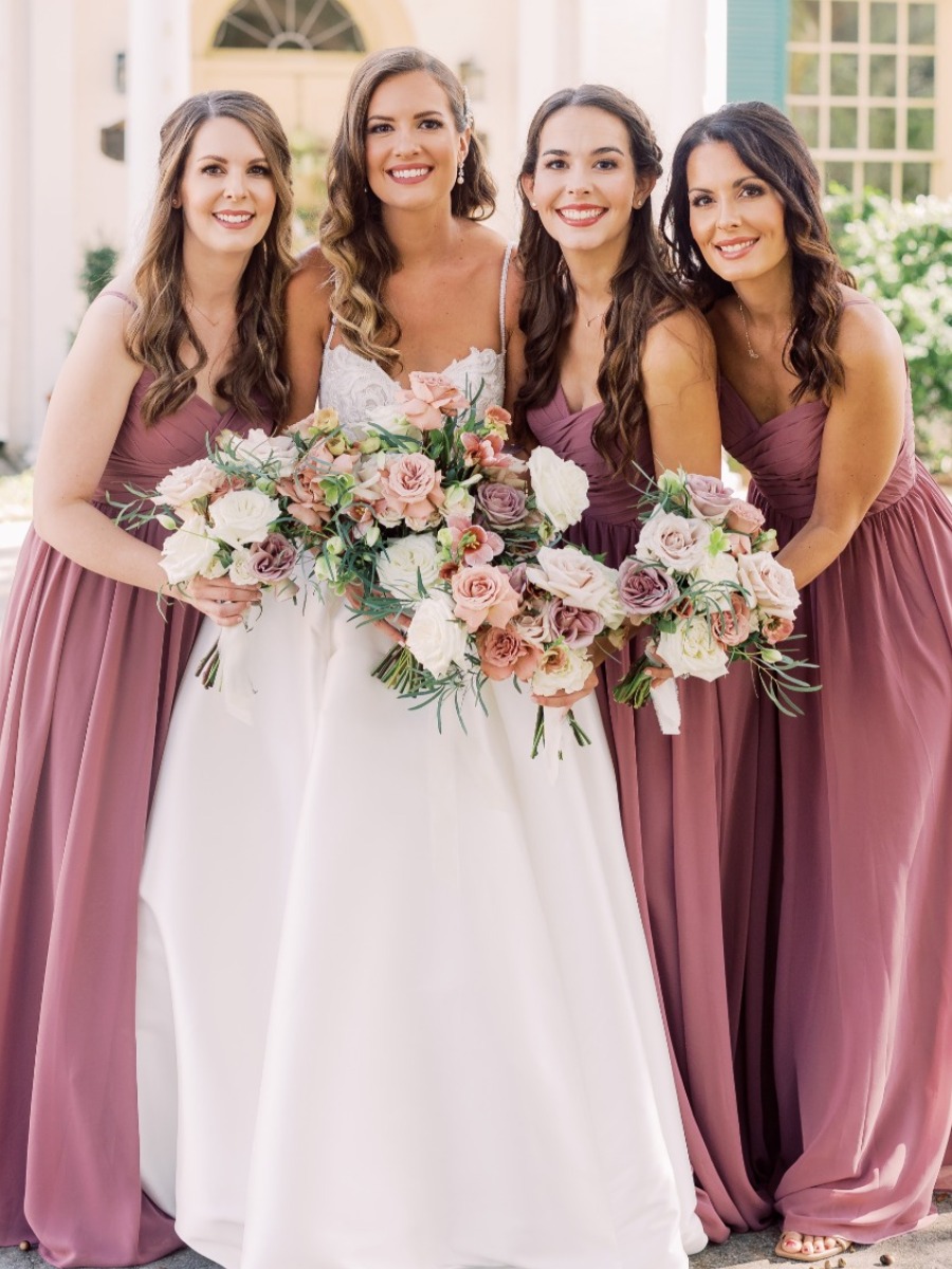 Desert Rose bridesmaid dresses