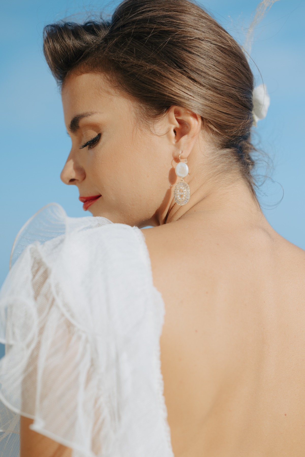 drop earrings for bride