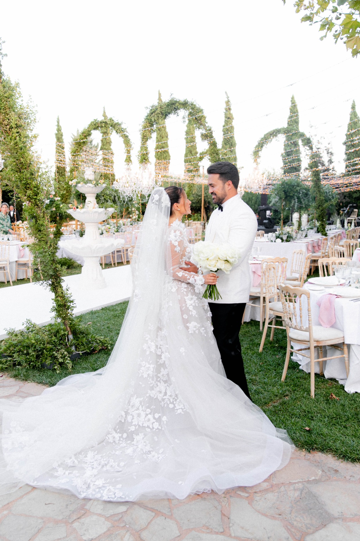 outdoor luxury wedding