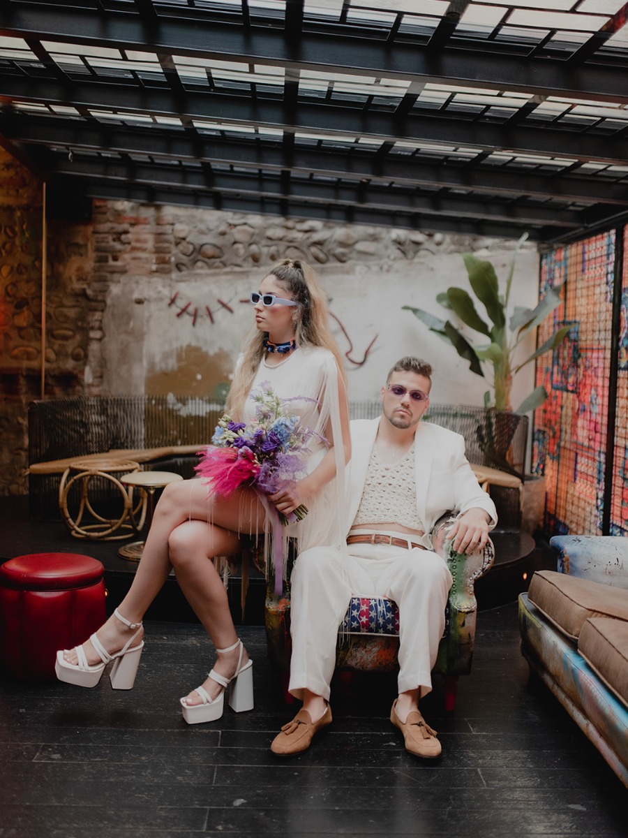 A Festival Inspired Elopement Showcasing the Rebel 60's