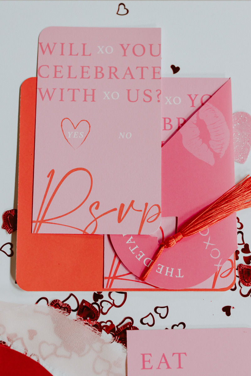 Valentine's wedding invitations