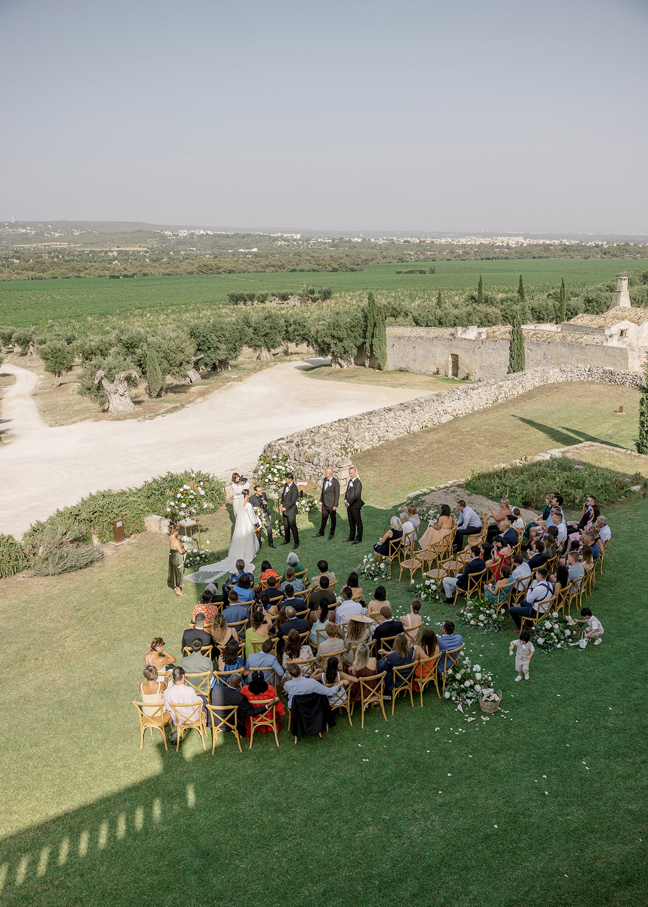 intimate outdoor wedding ceremony
