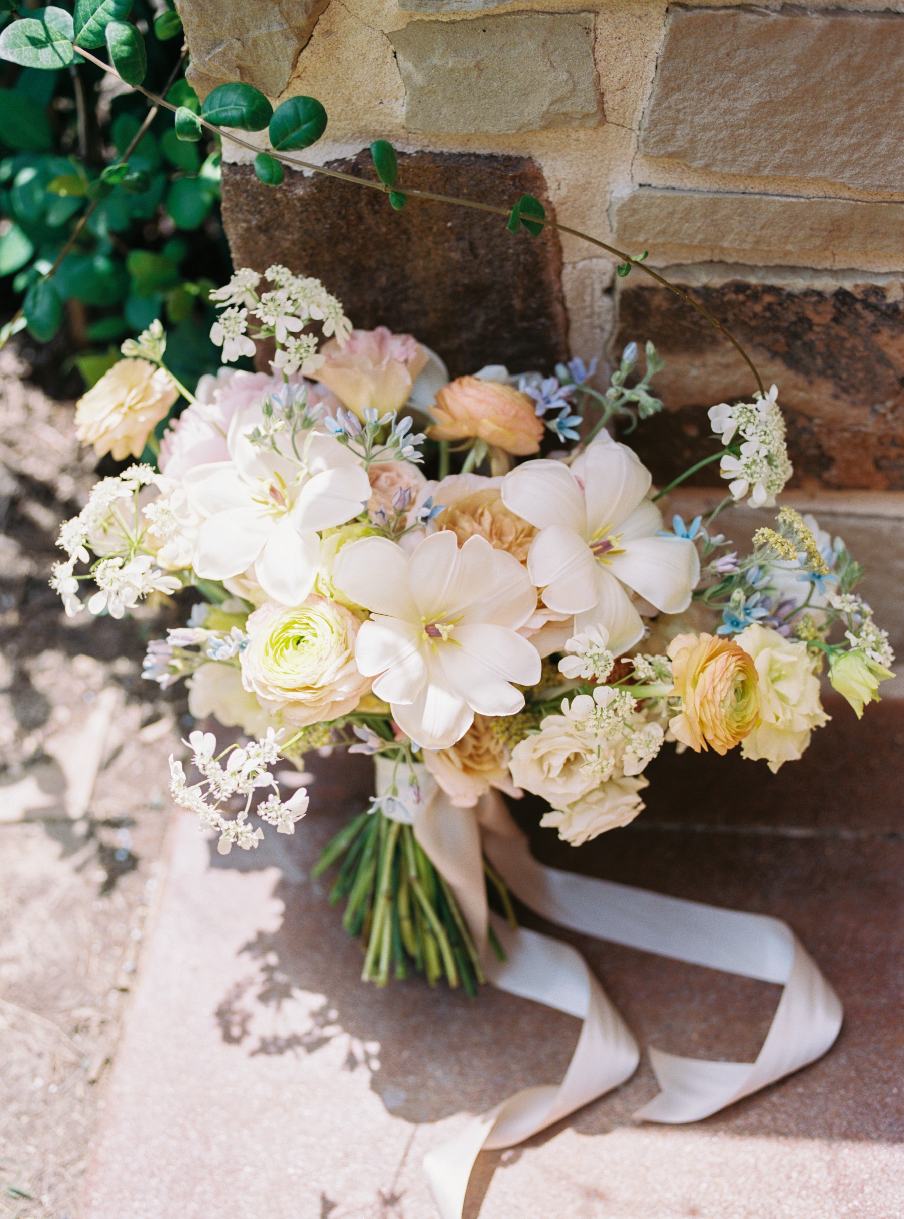 delicate summer bridal bouquet