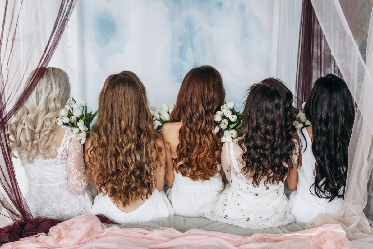 play around with hairstyles before your wedding