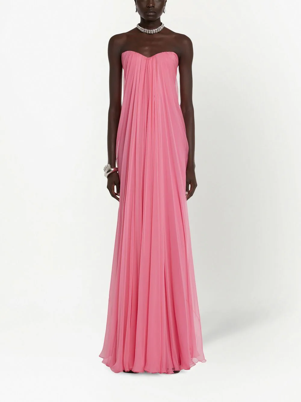 pink Alexander McQueen column gown