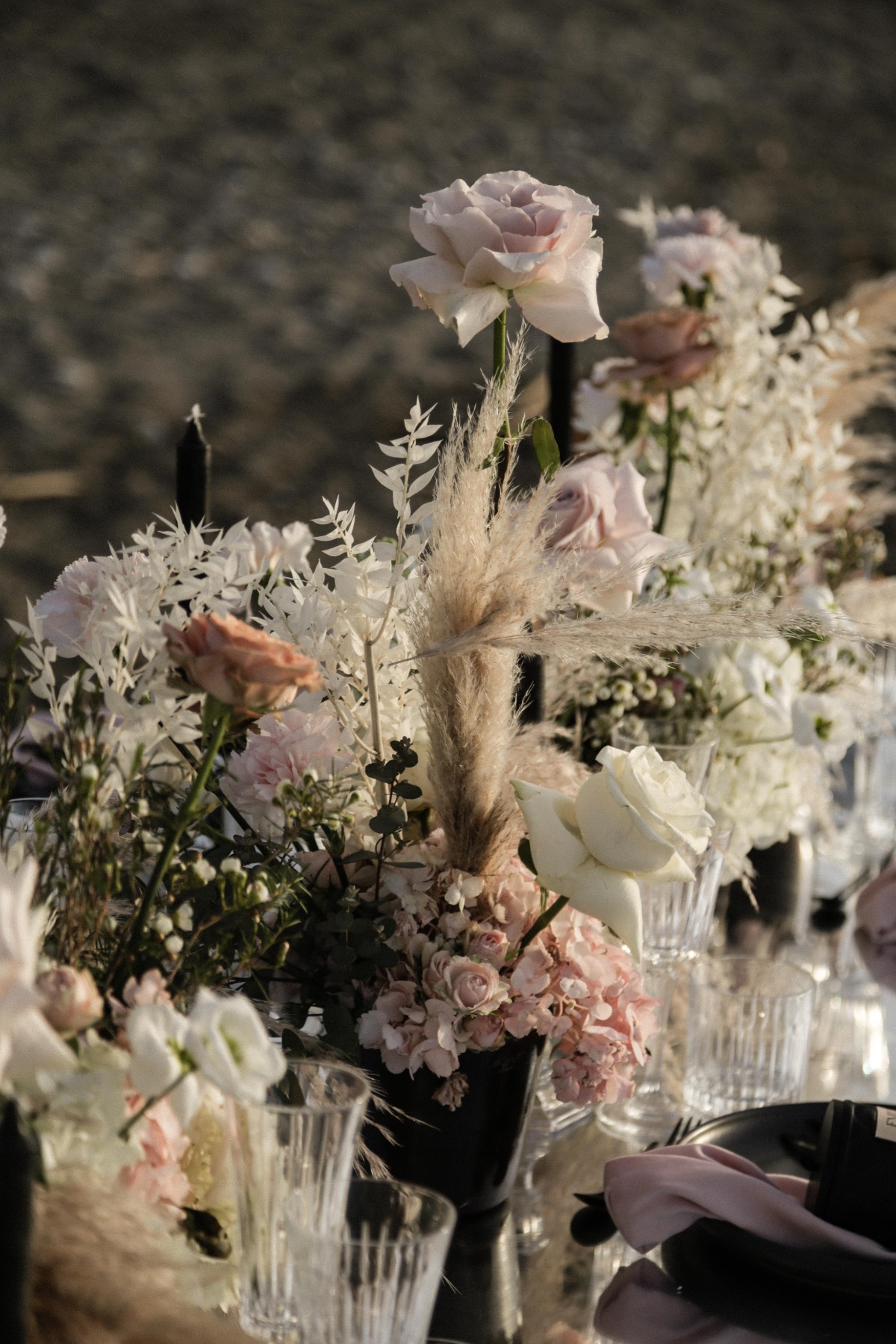 how to use dried grasses in centerpieces