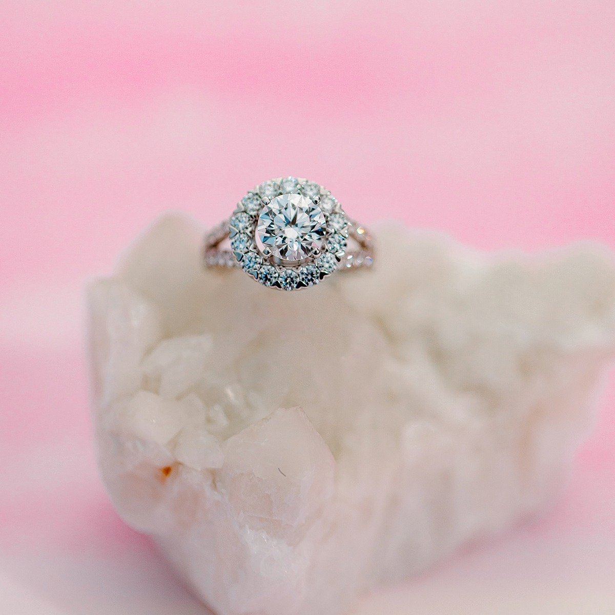 Lab-Created Diamond Engagement Ring 