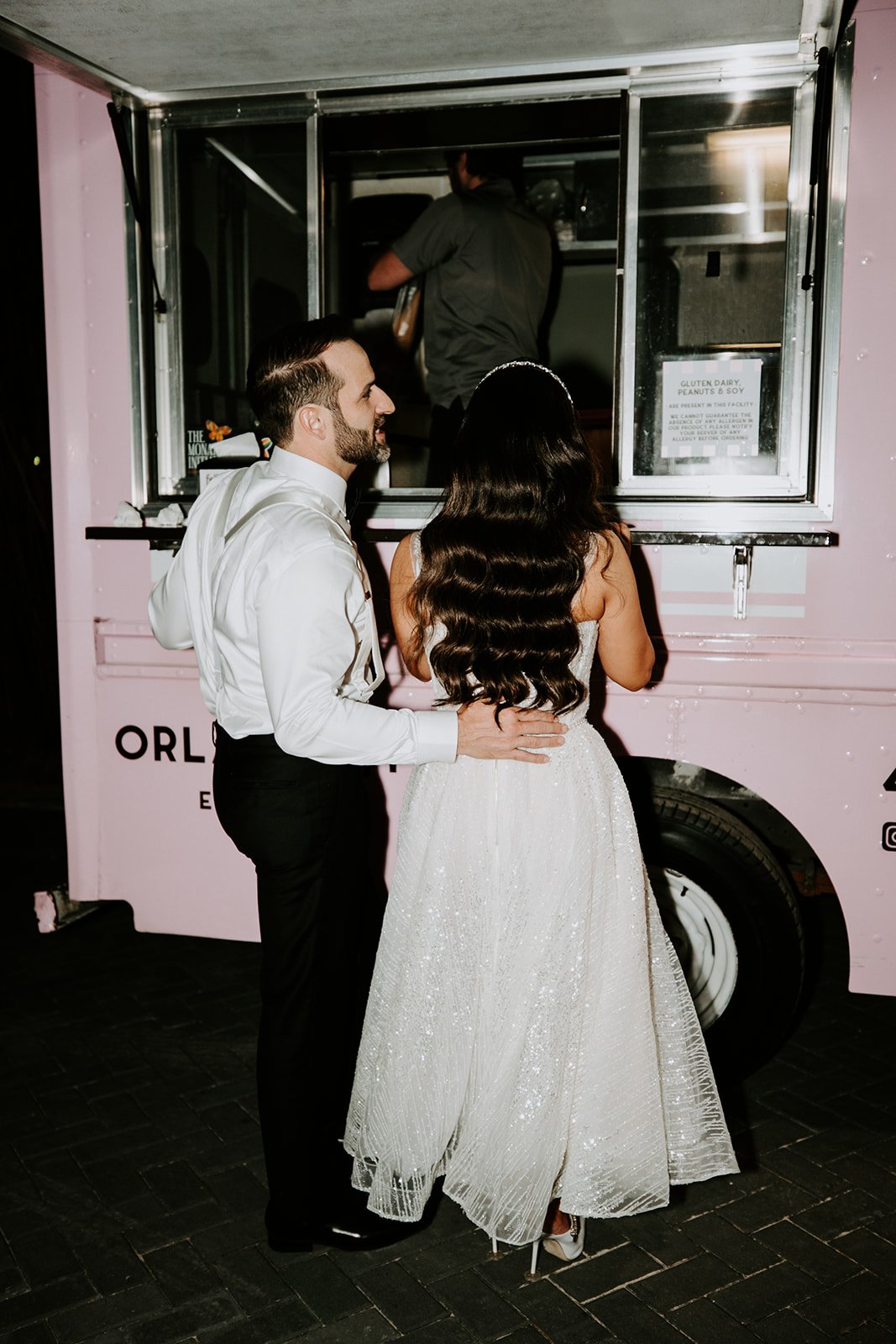 ice cream truck at wedding