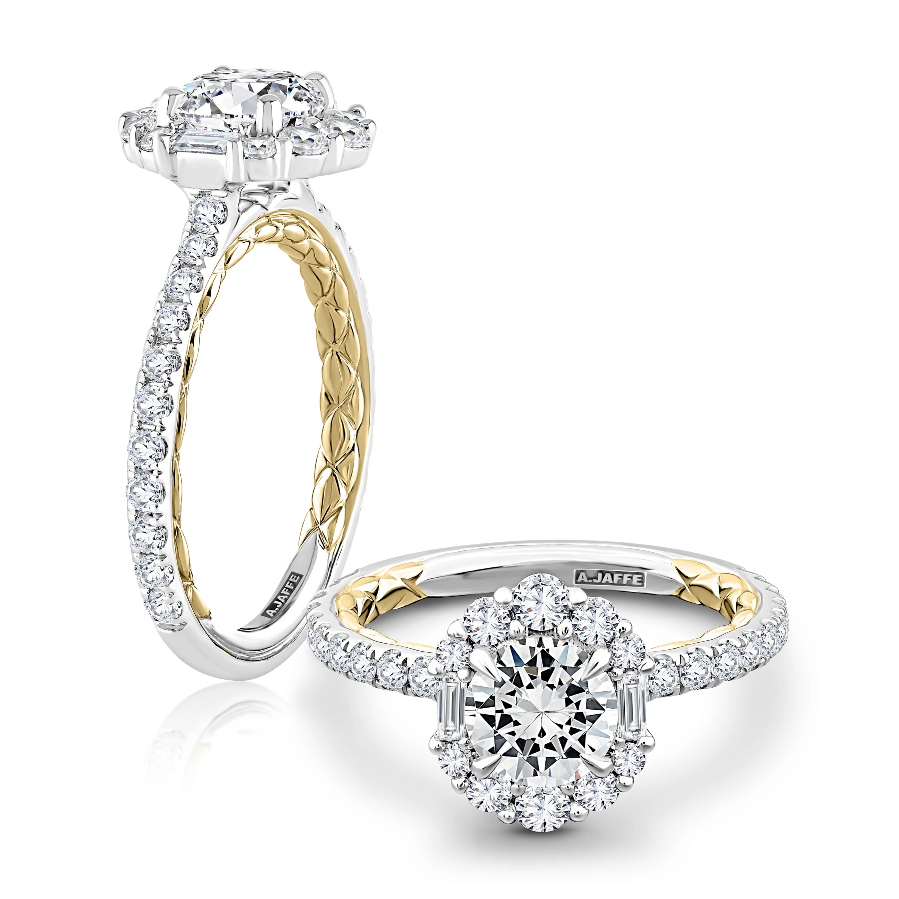 ME1853Q-1 - A.Jaffe Pave Diamond Engagement Ring Setting – H...