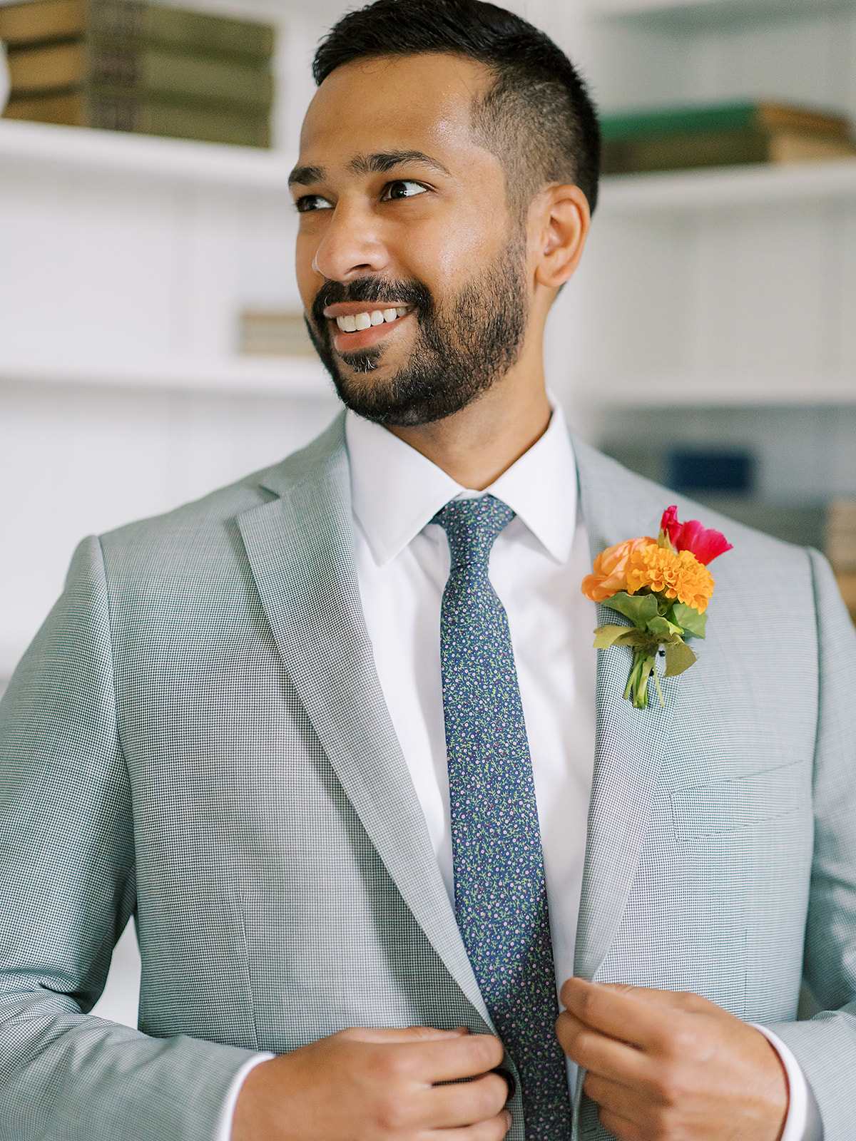 patterned ties for groom