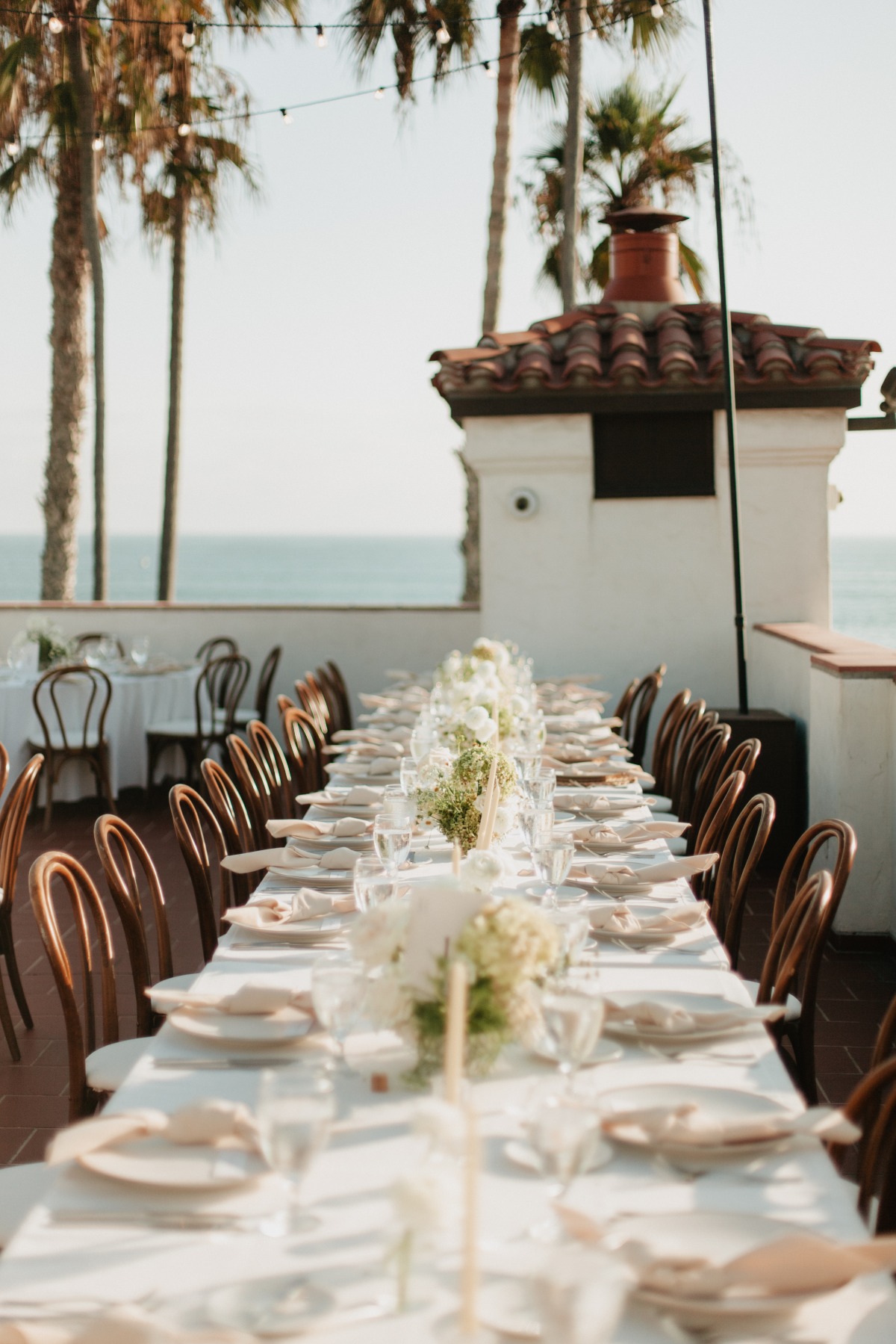 beige wedding table decor
