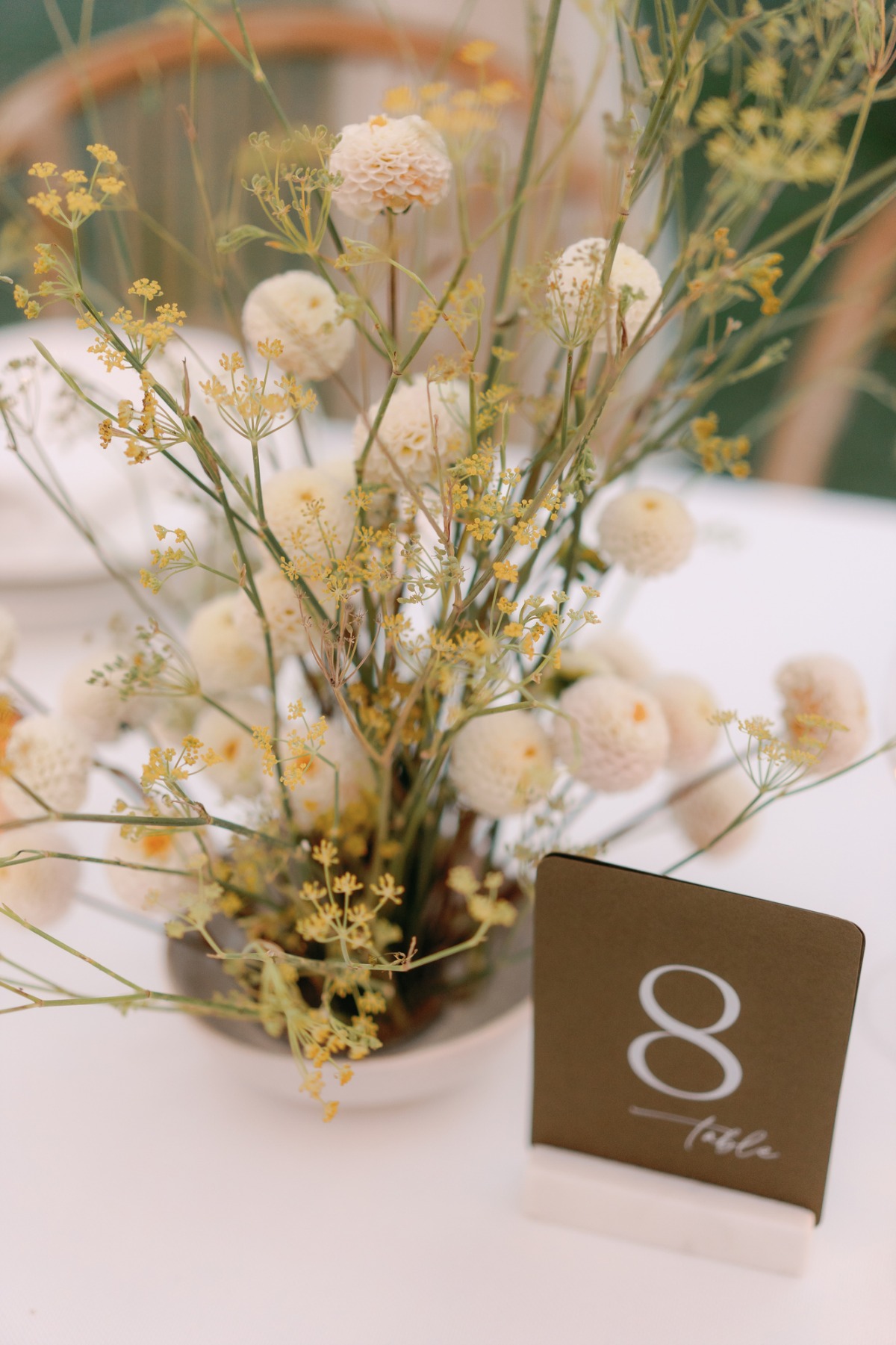 flower and twig centerpieces