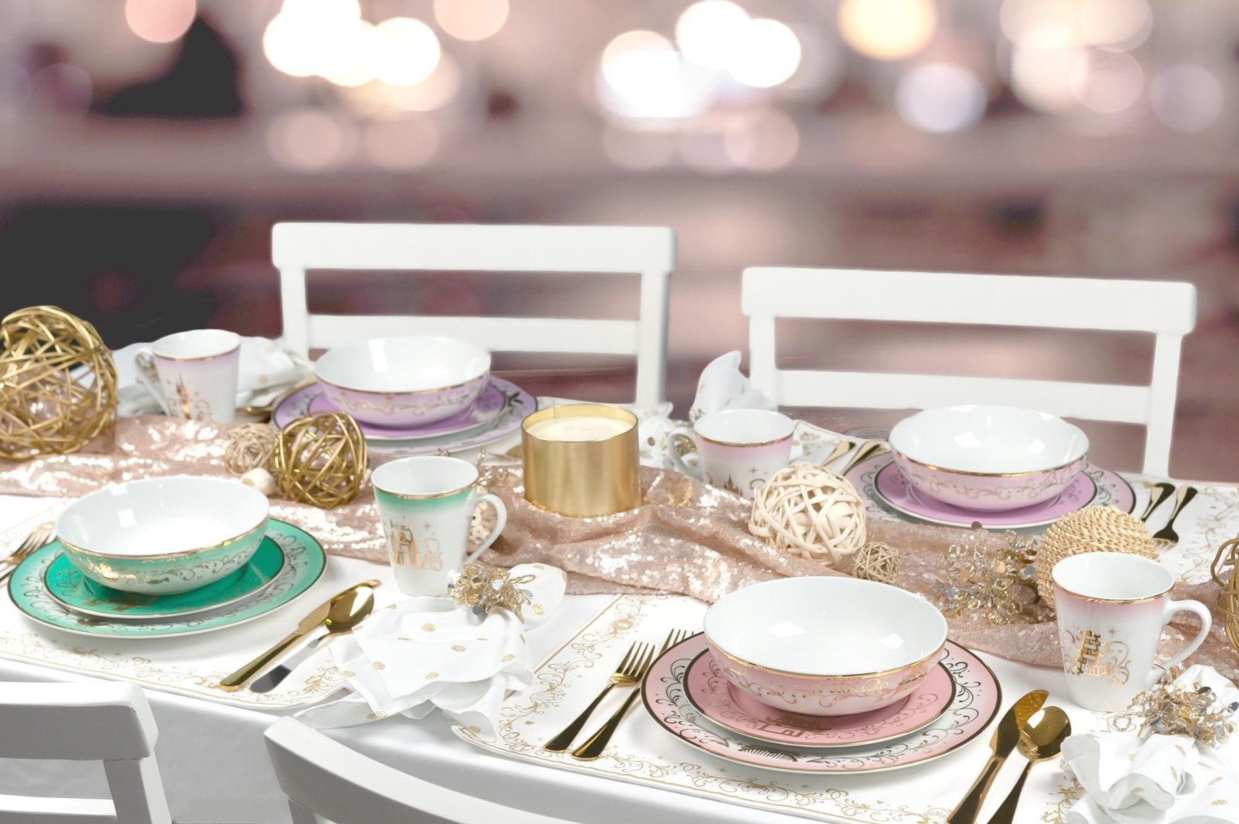 disney themed wedding china setting