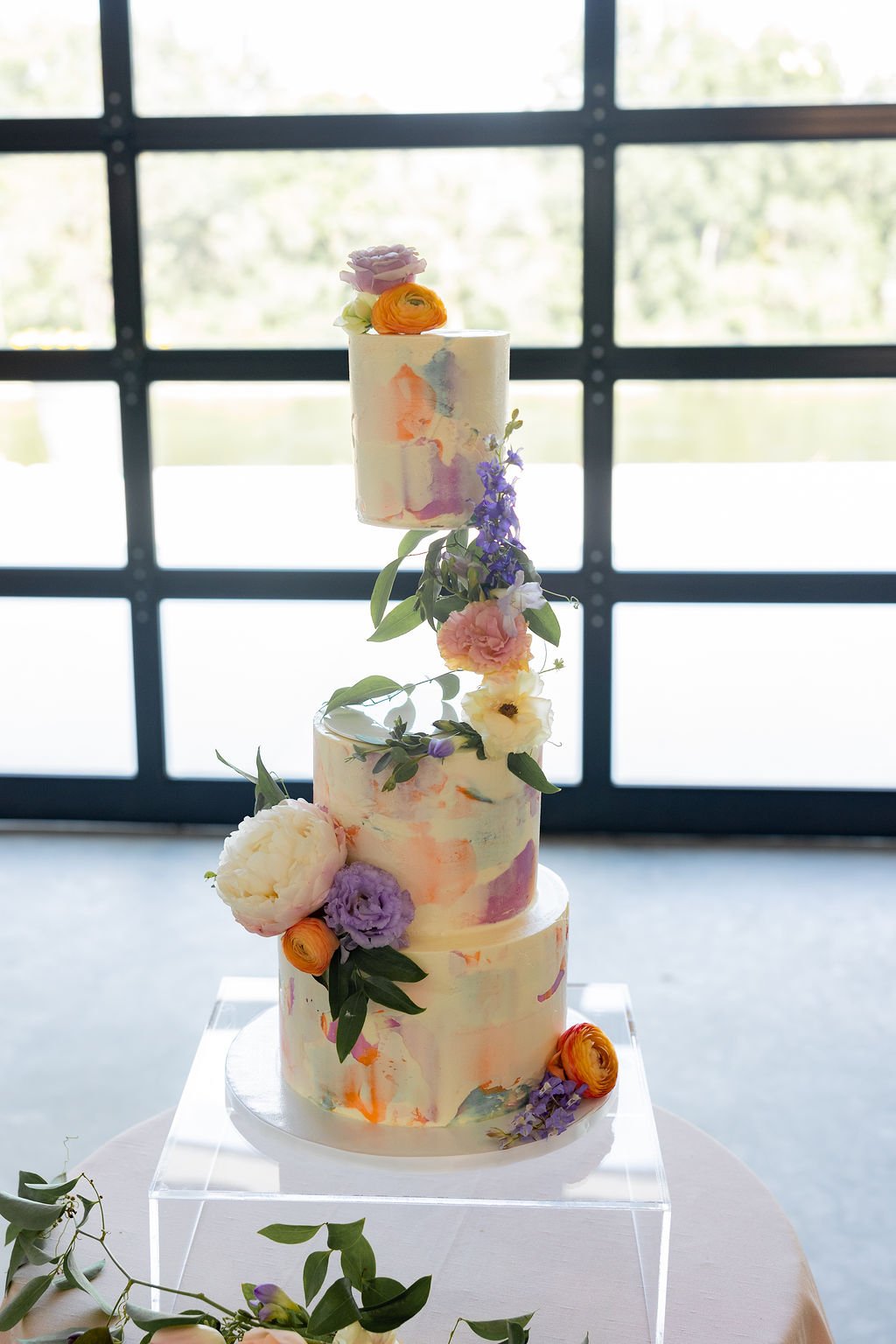 colorful wedding cake