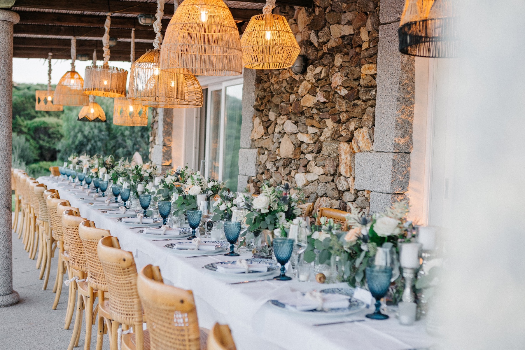 Mediterranean-inspired wedding reception
