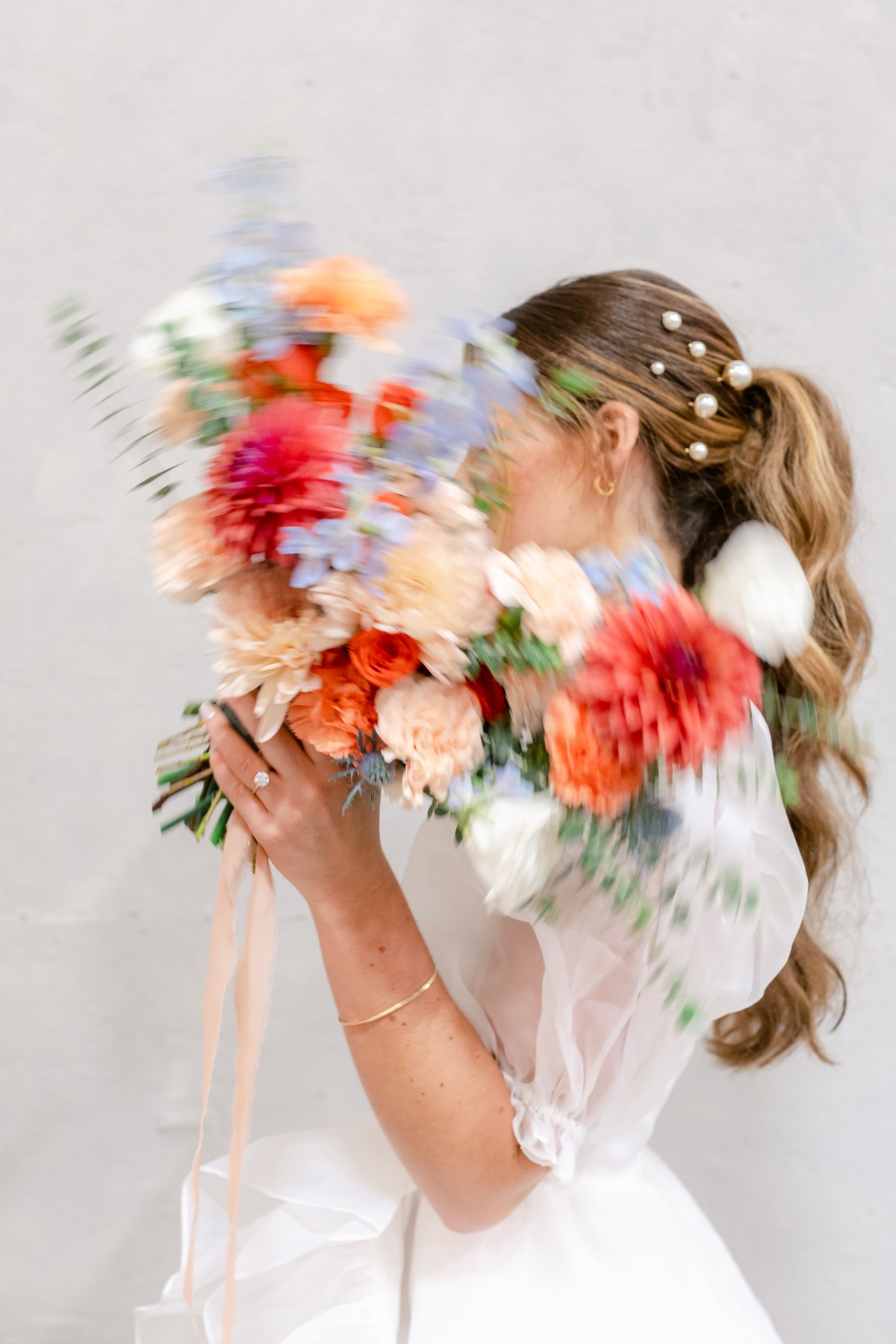 Modern and colorful bridal photography 