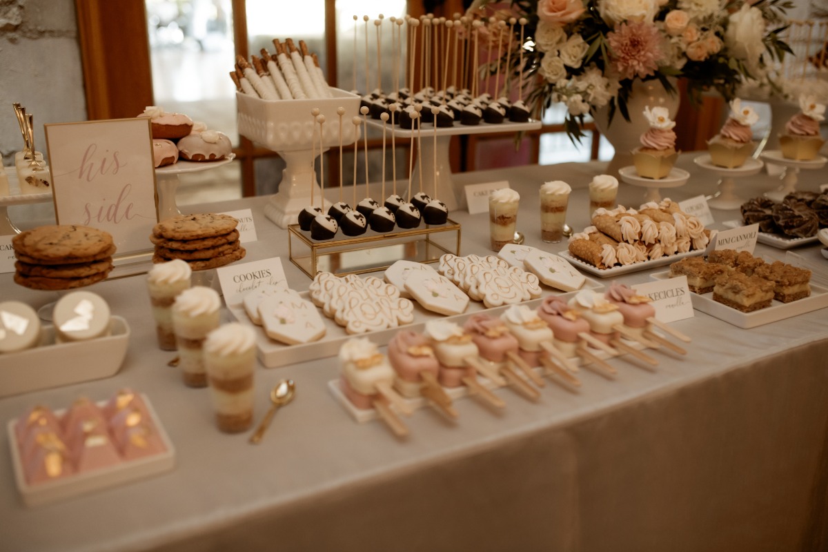his and hers dessert table