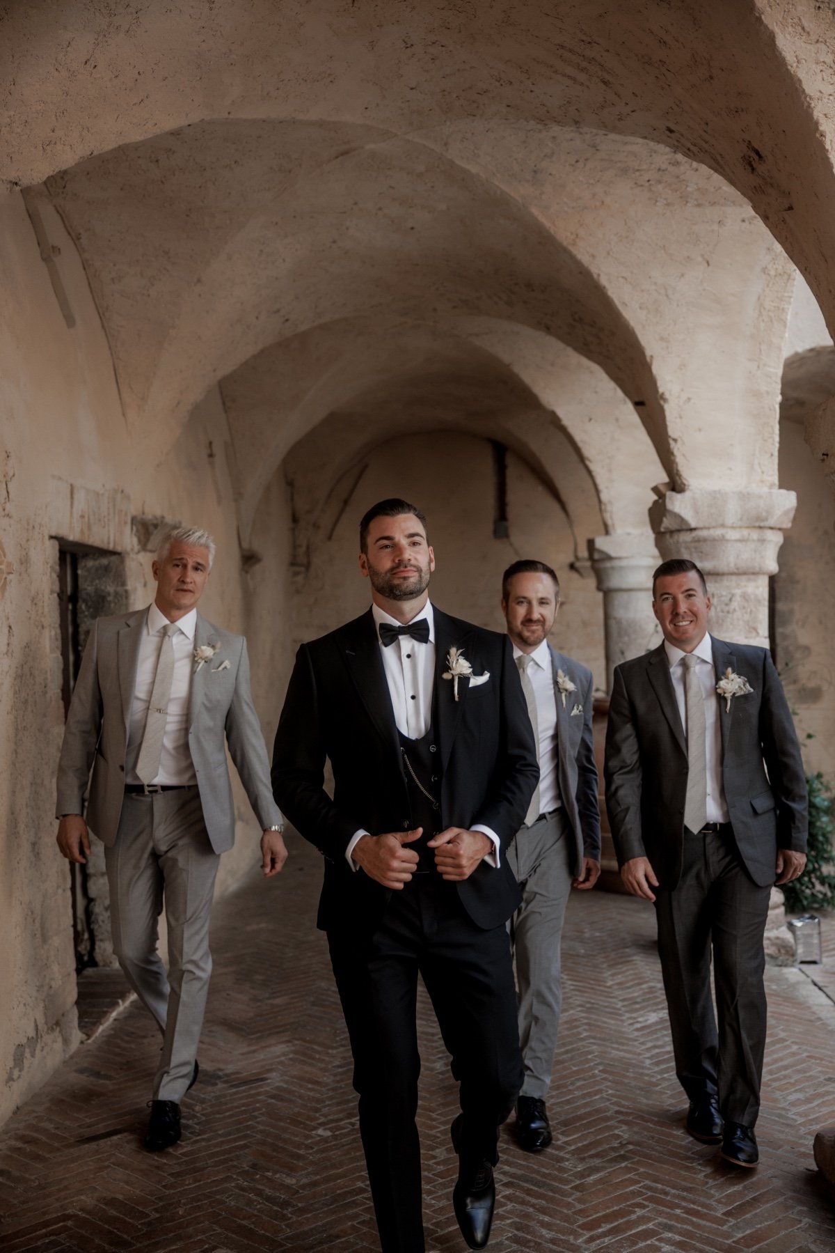 wedding suits in shades of gray