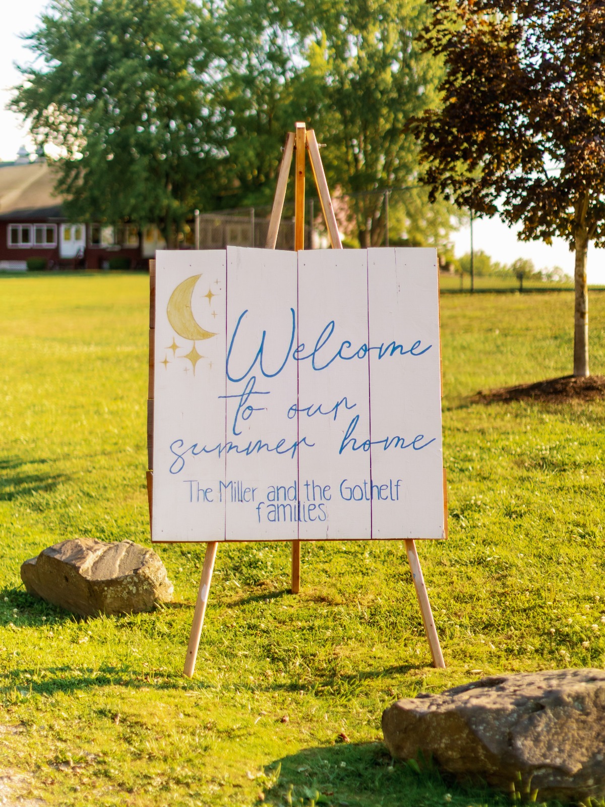 custom wedding welcome sign