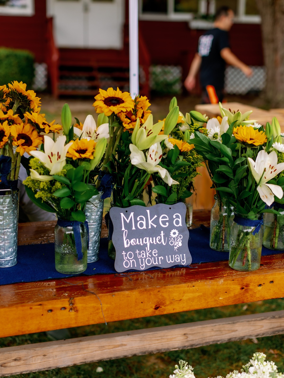 make your own bouquet station