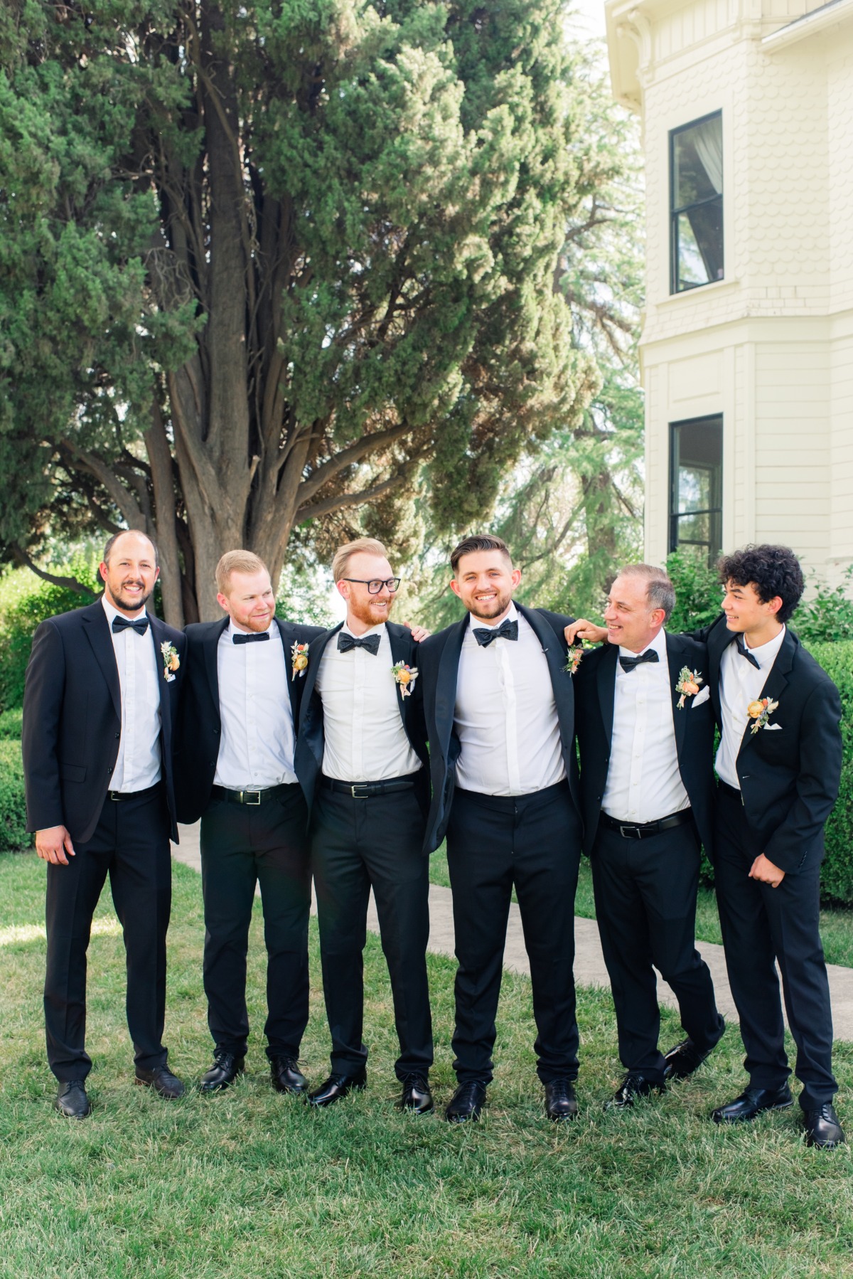 Classic groomsmen fashion at California wedding