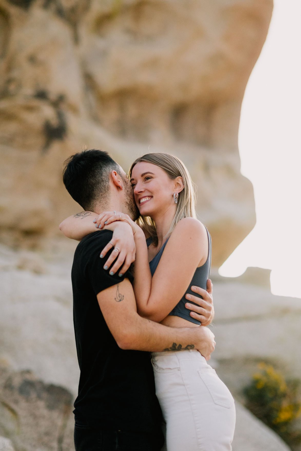 engagement photos in Joshua Tree National Park