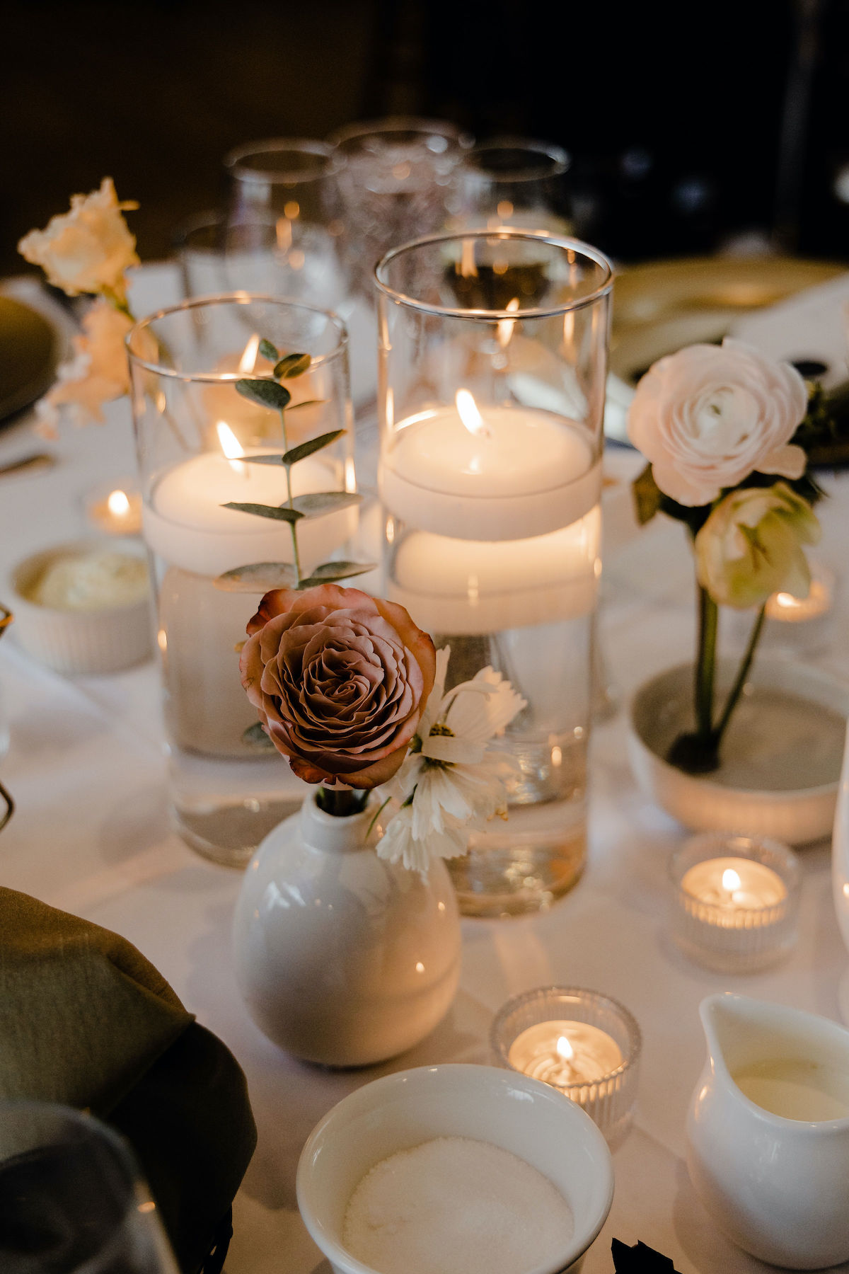 how to use votives in centerpieces