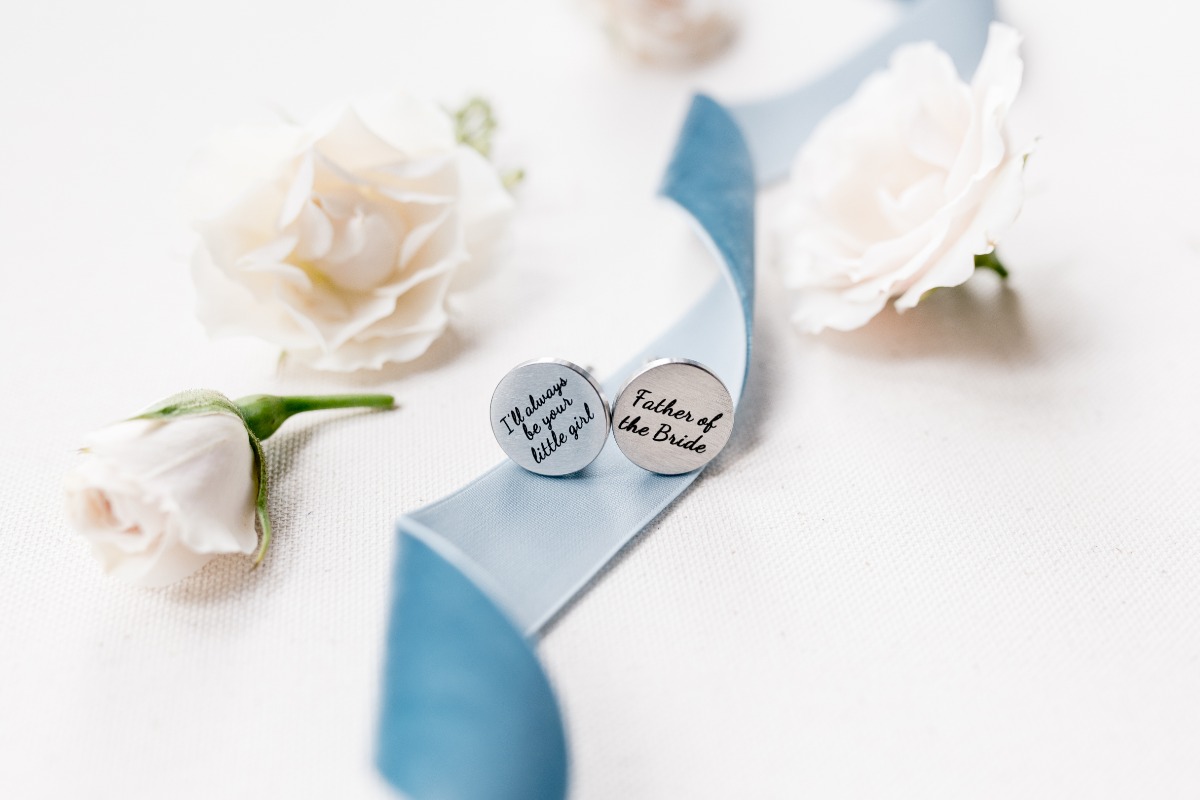 custom father of the bride cuff links