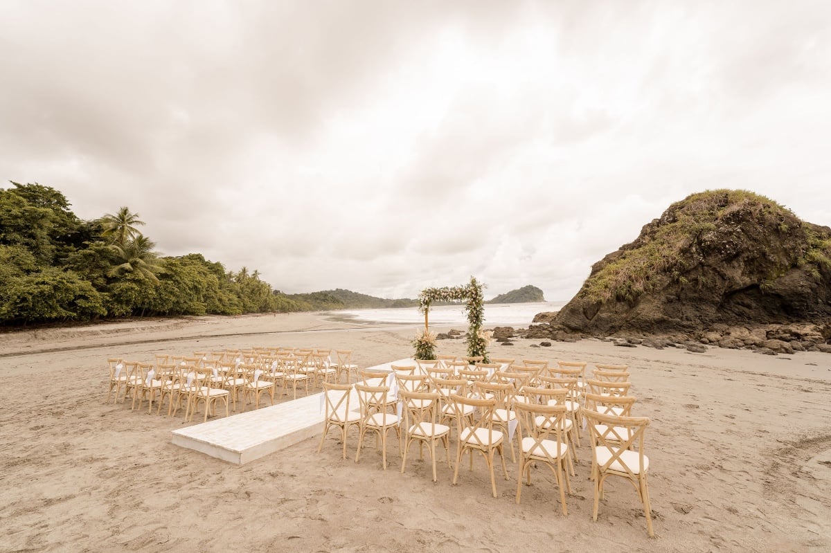 beautiful beach wedding ceremony Costa Rica