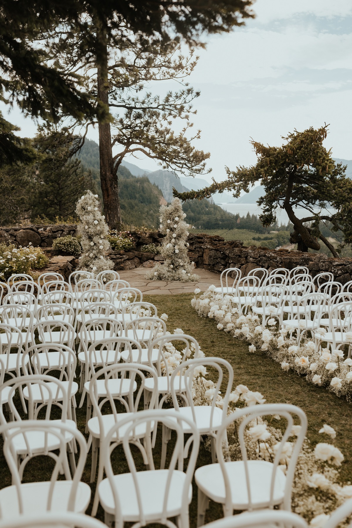 white ceremony chairs