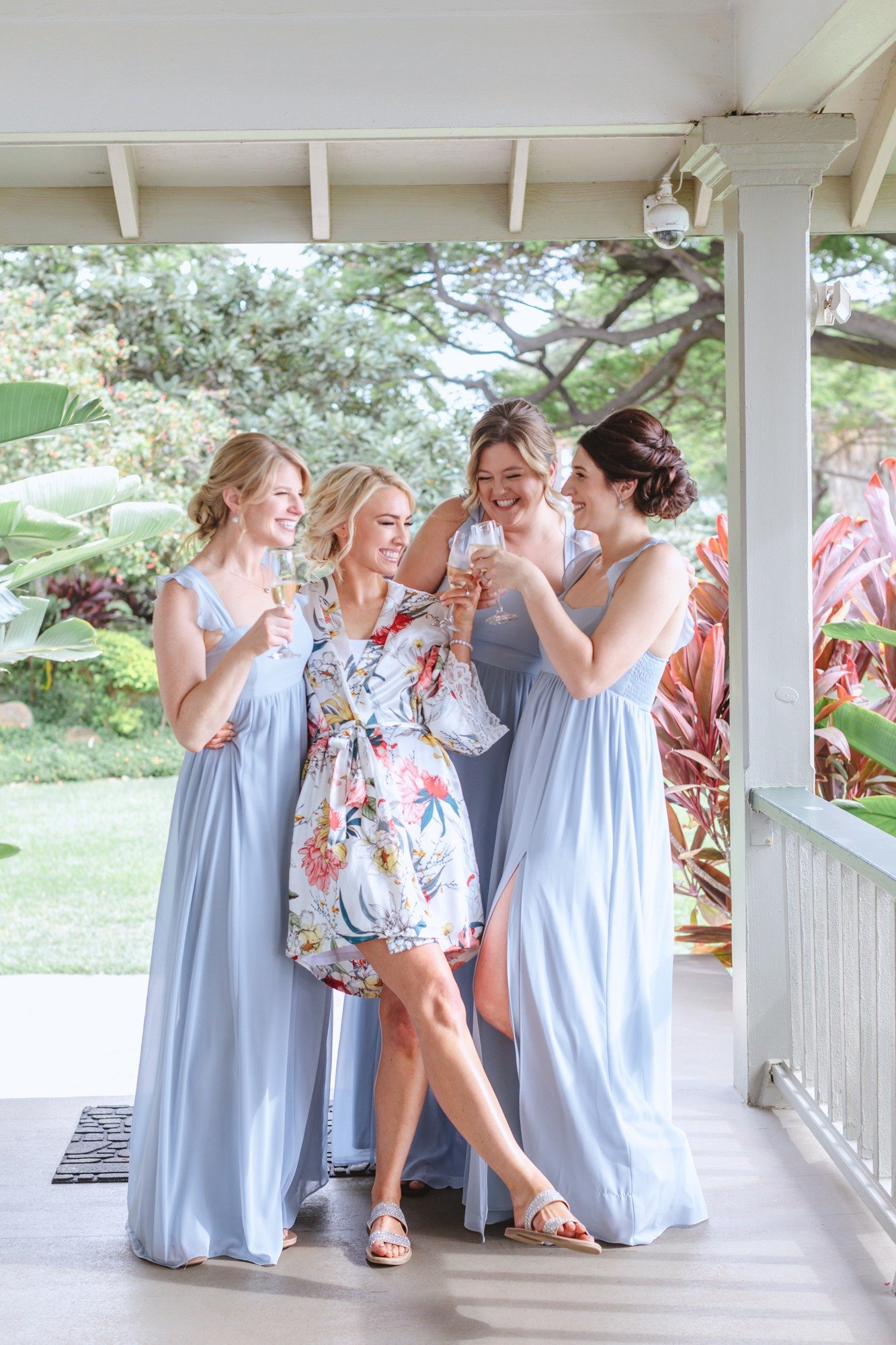 blue summer bridesmaid dresses
